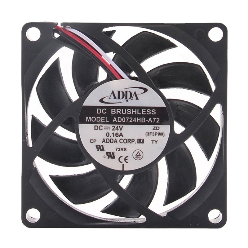 Taiwan 12V 48V DC24V 0.16A EC AC 7CM 70X70X15MM 7015 Three-wire Ball High air Volume AD0724HB-A72 Cooling Fan